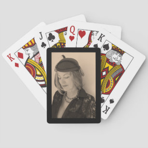 Jeu De Cartes Portrait d'une belle femme