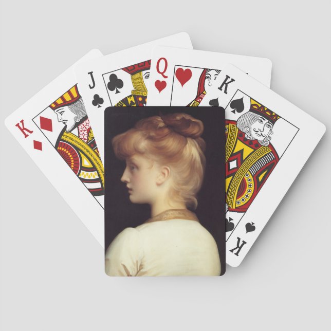 Jeu De Cartes Portrait féminin de Behind (par Frederic Leighton) (dos)