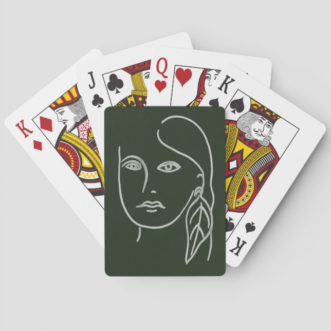 Jeu De Cartes Portrait malachite (dos)