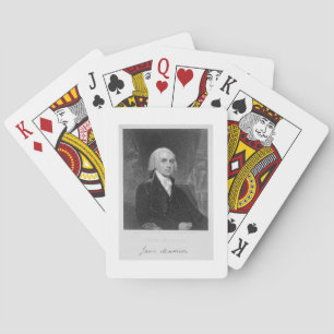 Jeu De Cartes Portrait of James Madison, engraved by William A.