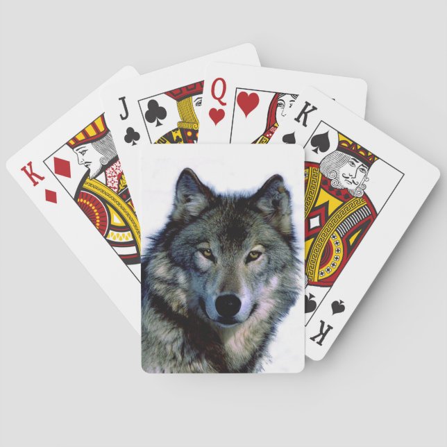 Jeu De Cartes Portrait Wolf (dos)