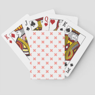 Jeu De Cartes Poser les points de croix sur blanc