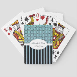 Jeu De Cartes Posh Turquoise et Blue Mariage Lecture Cartes