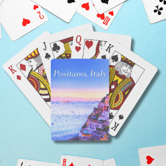 Jeu De Cartes Positano, coucher de soleil Italie