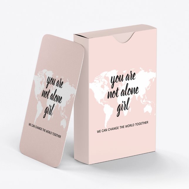 Jeu De Cartes Positif Vous N'Êtes Pas Seul Citation Motivation F (Créateur téléchargé)