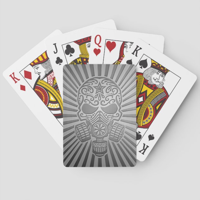 Jeu De Cartes Post Apocalyptique Sugar Skull, effet acier (dos)