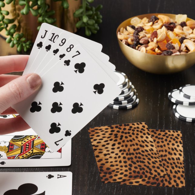 Jeu De Cartes Poster de animal Cheetah Brown et noir (In Situ)