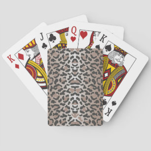 Jeu De Cartes Poster de animal de léopard -