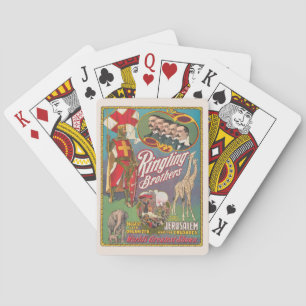 Jeu De Cartes Poster de cirque vintage Ringling Brothers