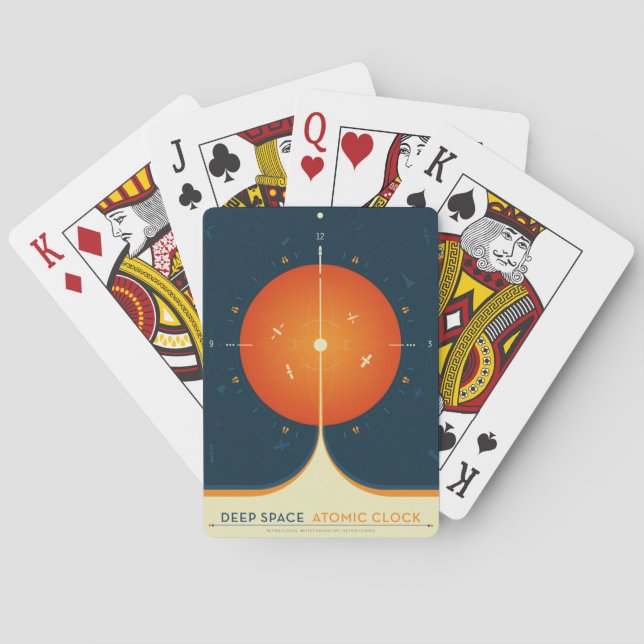 Jeu De Cartes Poster de l'horloge atomique Deep Space, version o (dos)