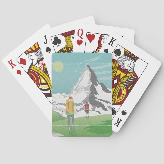 Jeu De Cartes poster de voyage matterhorn Suisse (dos)