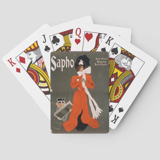 Jeu De Cartes Poster vintage Sapho (dos)