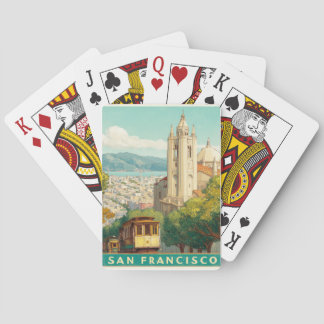 Jeu De Cartes Poster Vintage voyage de San Francisco
