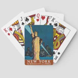 Jeu De Cartes Poster Vintage voyage Pour New York