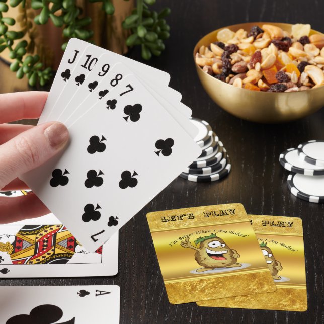 Jeu De Cartes Potates de caractère avec poils verts (In Situ)