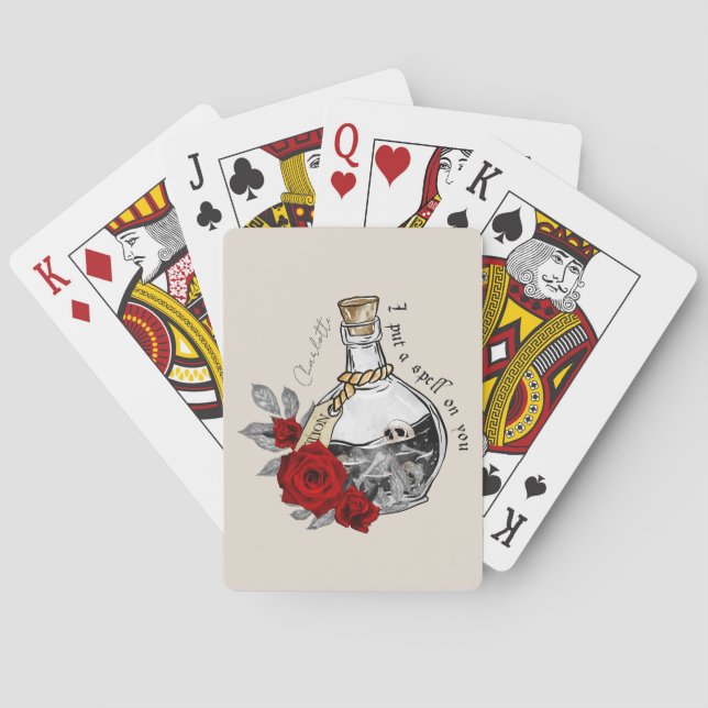 Jeu De Cartes Potion d'amour sorcière gothique (dos)