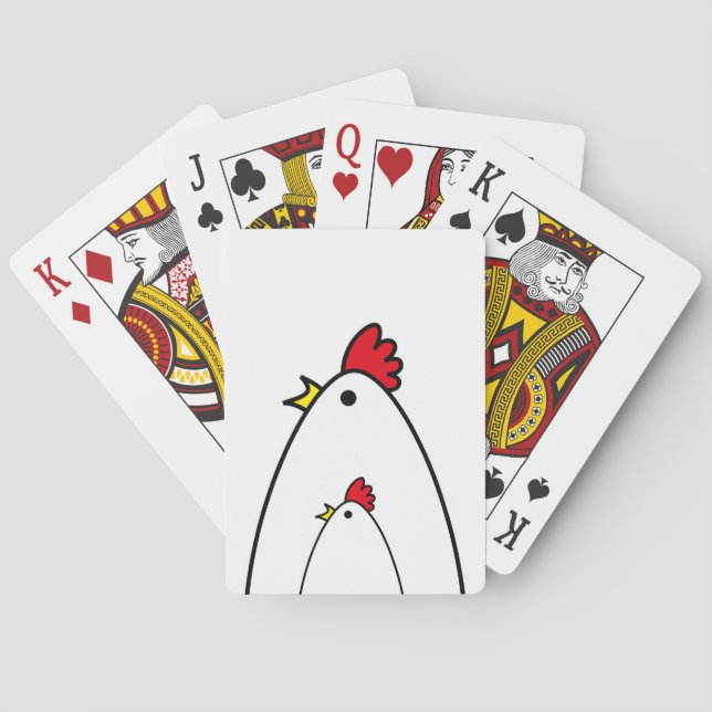 Jeu De Cartes Poulets (dos)