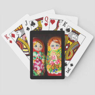 Jeu De Cartes Poupées Matriochka Colorées
