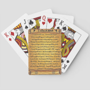 Jeu De Cartes Pour Être Une Sorcière Pagan Jouer Des Cartes Ense