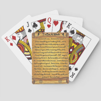 Jeu De Cartes Pour Être Une Sorcière Pagan Jouer Des Cartes Ense