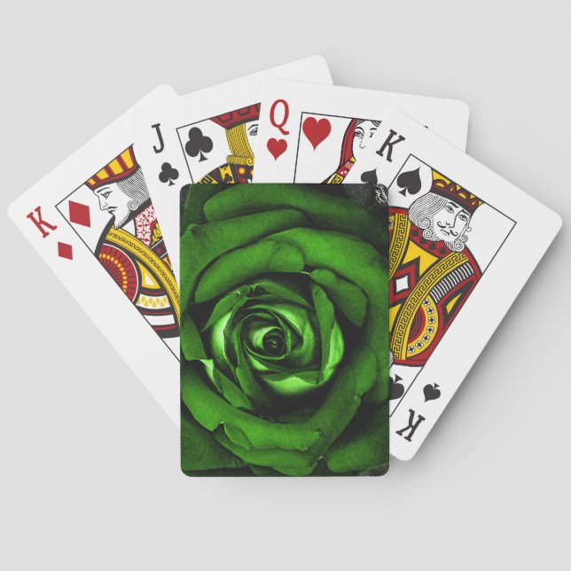 Jeu De Cartes Pourcentage Rose vert Jouer des cartes (dos)