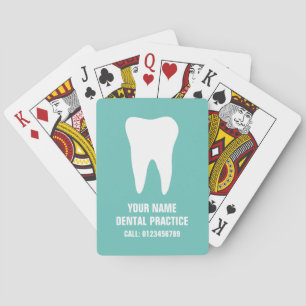 Jeu De Cartes Pratique dentaire jouant aux cartes cadeau pour le