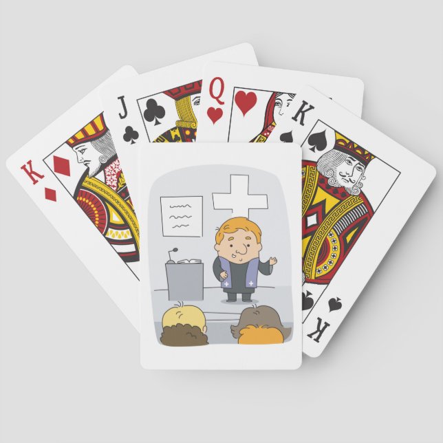 Jeu De Cartes Prédication du ministre de l'Église (dos)