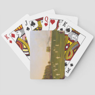 Jeu De Cartes Premier Grand Match de cricket joué par des membre