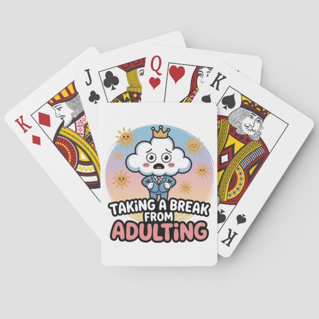 Jeu De Cartes Prendre une pause pour l'adultes !", (dos)