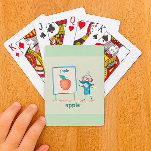 Jeu De Cartes Présentation d'une Apple