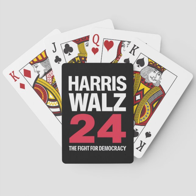 Jeu De Cartes Président Elect Kamala Harris & Tim Walz 2024 (dos)