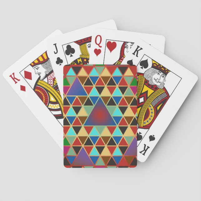 Jeu De Cartes Pretty triangle pattern III + your ideas (dos)