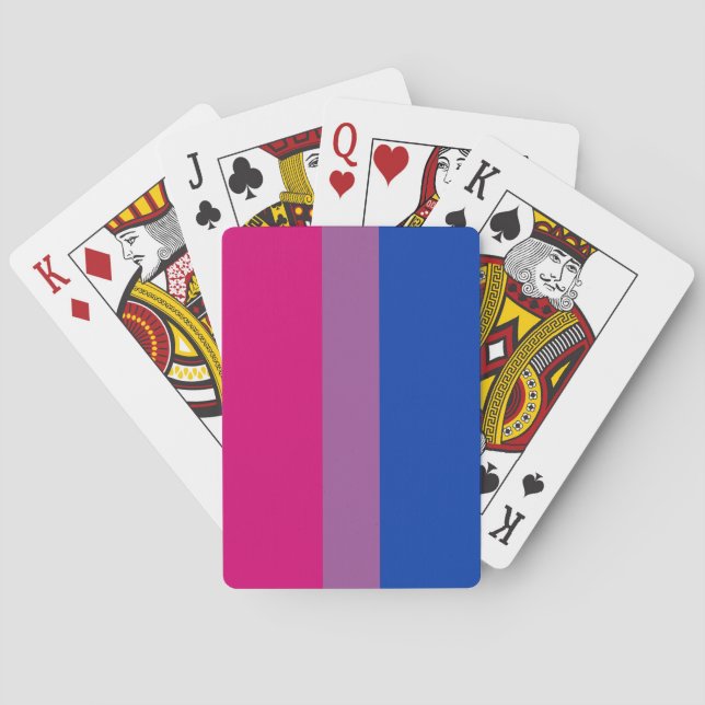 Jeu De Cartes Pride bisexuelle (Bi Drapeau) (dos)