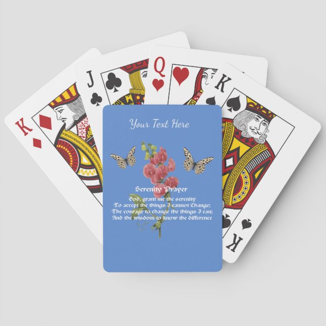 Jeu De Cartes Prière Et Papillon Sérénité (dos)