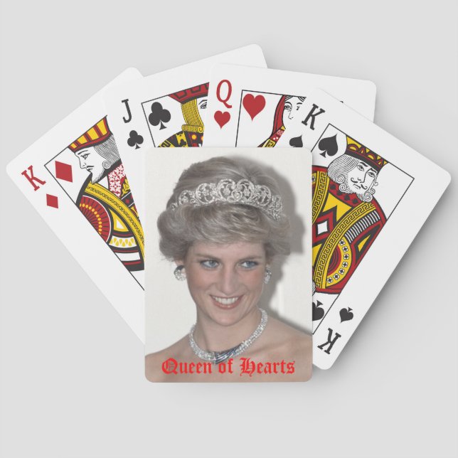 Jeu De Cartes Princesse Diana Reine des Coeurs (dos)
