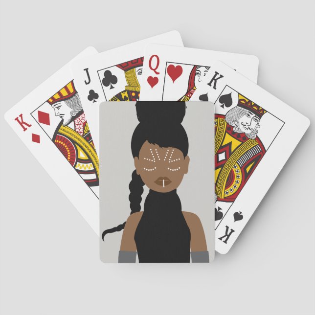 Jeu De Cartes Princesse du Guerrier noir (dos)
