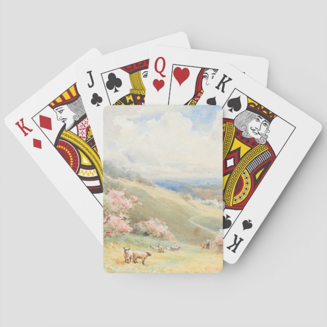 Jeu De Cartes Printemps vintage par Joseph Rubens Powell (dos)