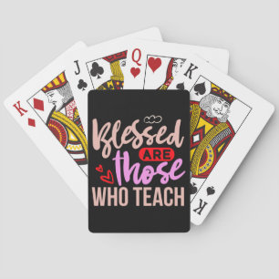 Jeu De Cartes Professeur Cadeaux Bénis Sont Ceux Qui Enseignen