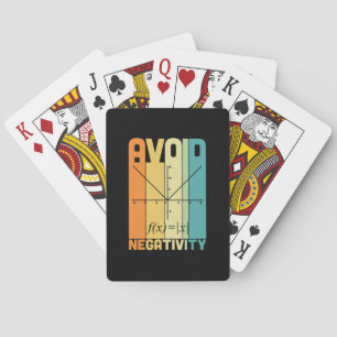 Jeu De Cartes Professeur de mathématiques évitez la négativité
