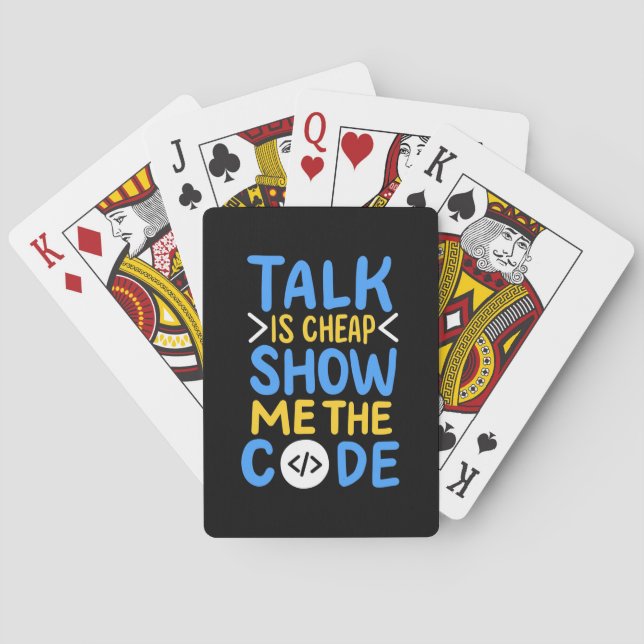 Jeu De Cartes Programmeur Me Montre Le Code (dos)