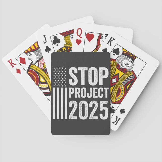 Jeu De Cartes Projet 2025 Trump Amérique républicaine USA (dos)
