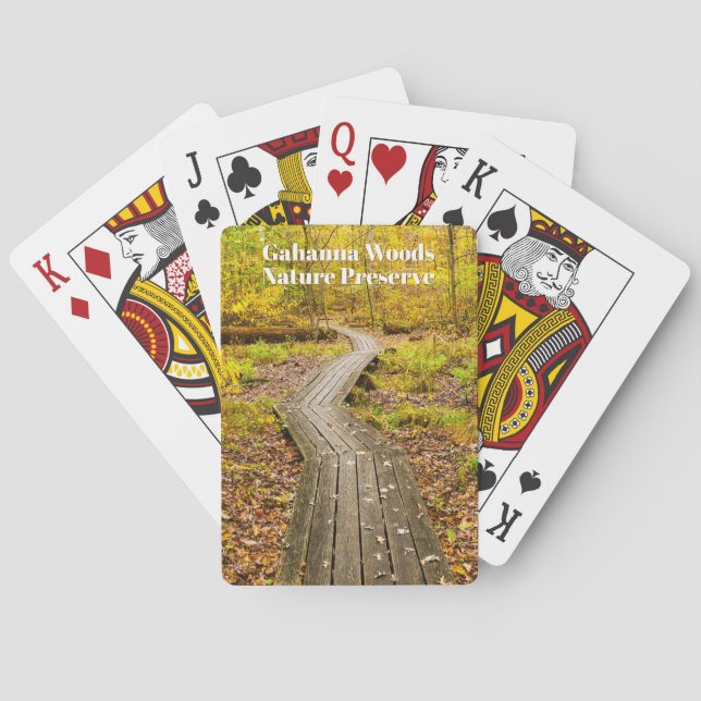 Jeu De Cartes Promenade d'automne dans la réserve naturelle de G (dos)