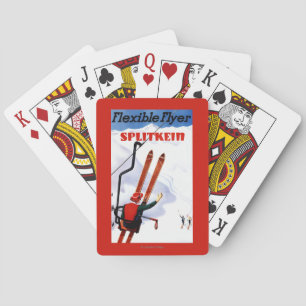 Jeu De Cartes Promo en bois de skis de Splitkein d'insecte