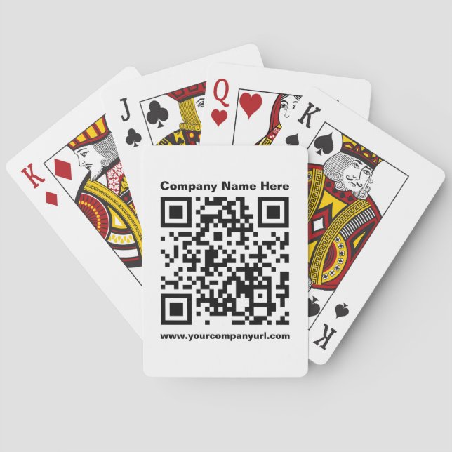 Jeu De Cartes Promotional Company QR Code Playing Cards (dos)