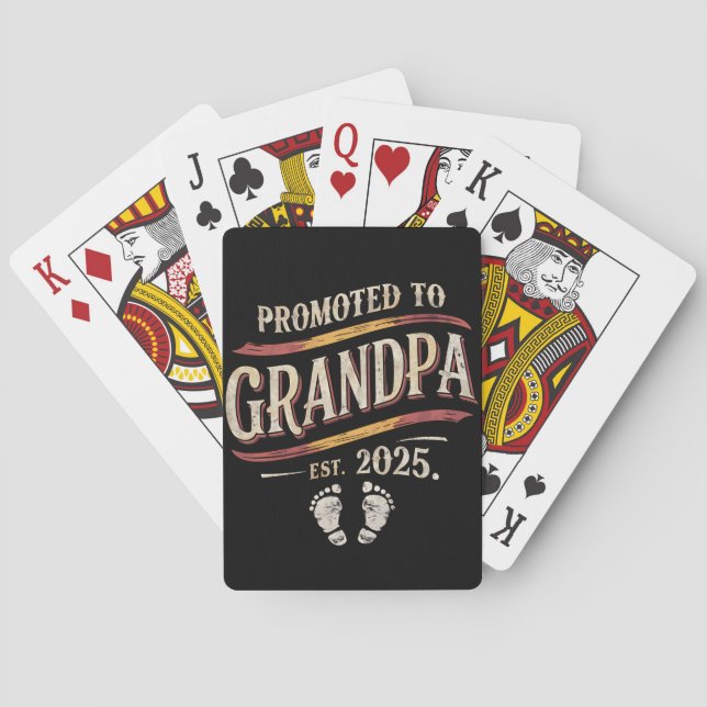 Jeu De Cartes Promu À Grand-Père 2025 Grand-Père Est 2025 (dos)