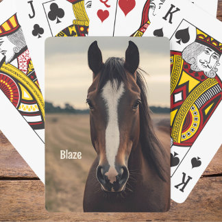 Jeu De Cartes Propriétaire du cheval Photo Playing Cartes Stocke