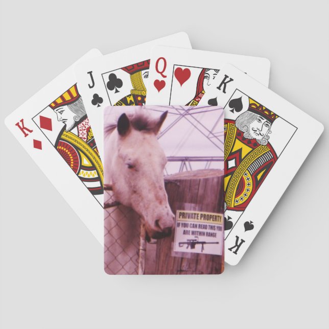 Jeu De Cartes Propriété privée lavender Horse (dos)
