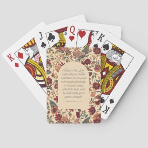 Jeu De Cartes Proverbes 3:5–6 Ayez confiance dans le Seigneur Fl