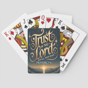 Jeu De Cartes Proverbes 3:5-6 Confiance et lumière