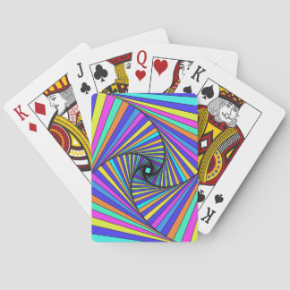 Jeu De Cartes Psychedelic Spiral Rainbow Playing Cards – Vibrant